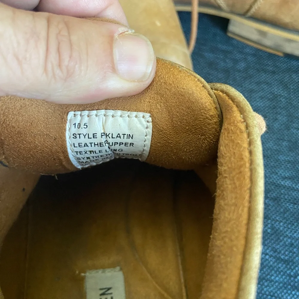 Steve Madden P-Klatin Brown Tan Leather Lace Up Chukka Boots - Men’s Size 10.5